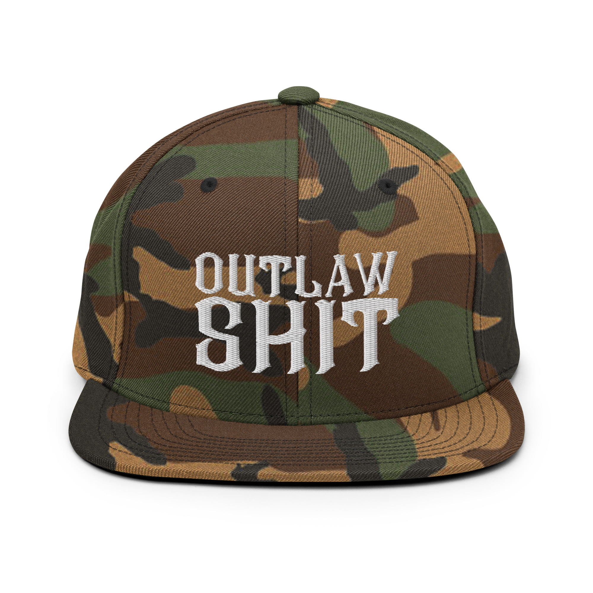 OUTLAW SHIT Snapback Hat (Embroidered) - Image 15