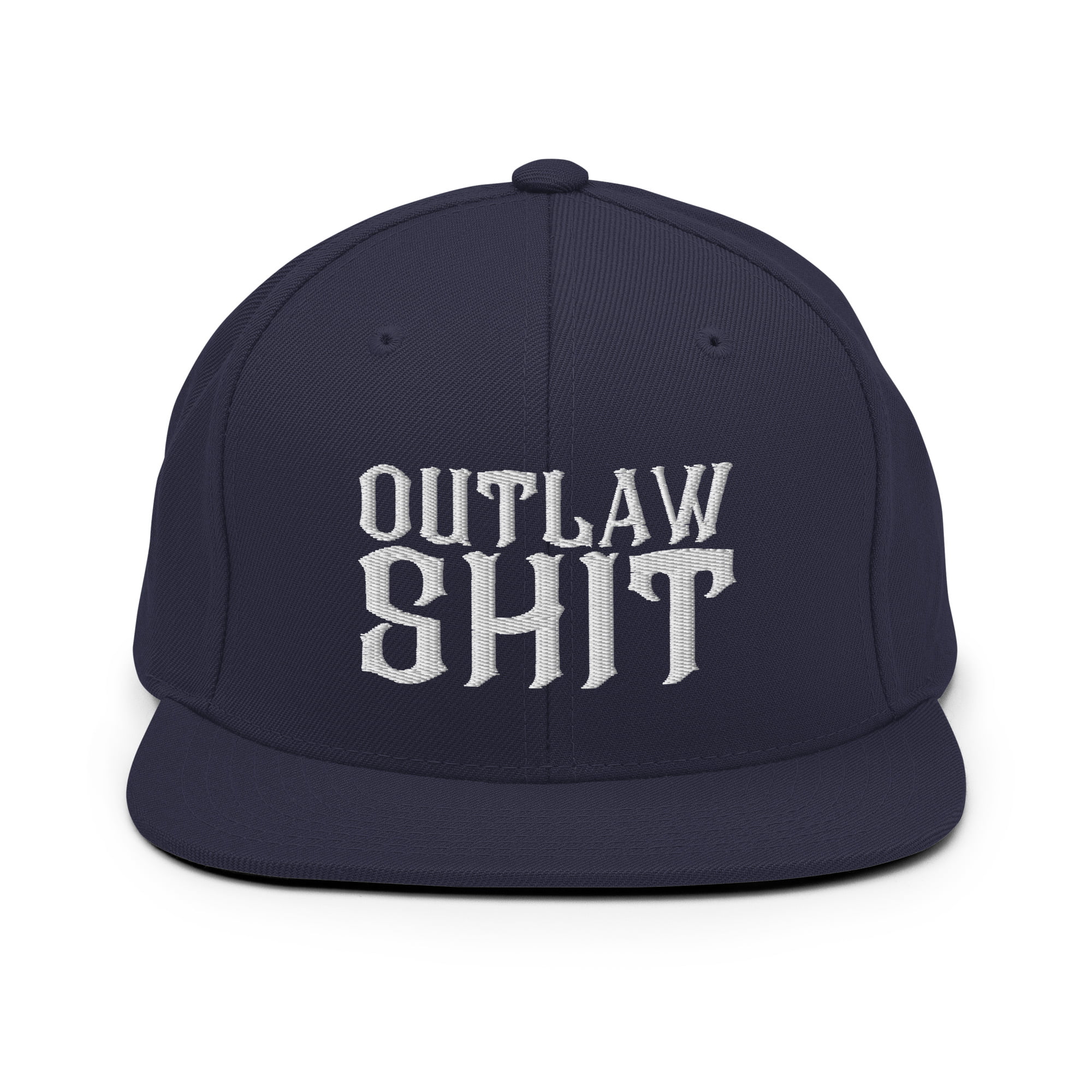 OUTLAW SHIT Snapback Hat (Embroidered) - Image 11