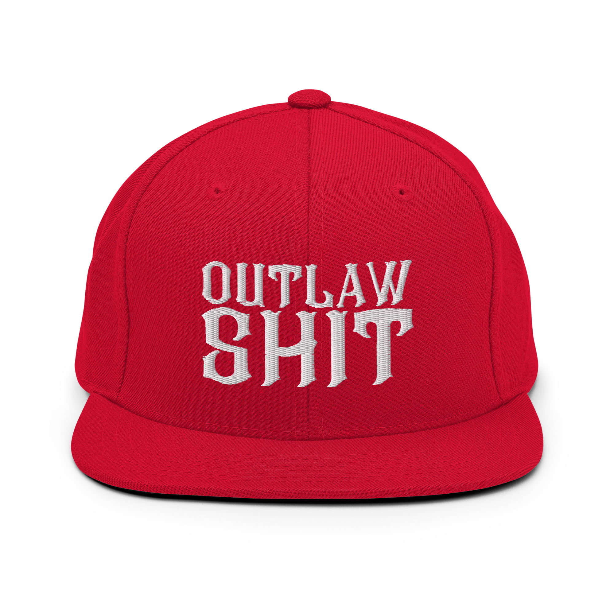 OUTLAW SHIT Snapback Hat (Embroidered) - Image 14