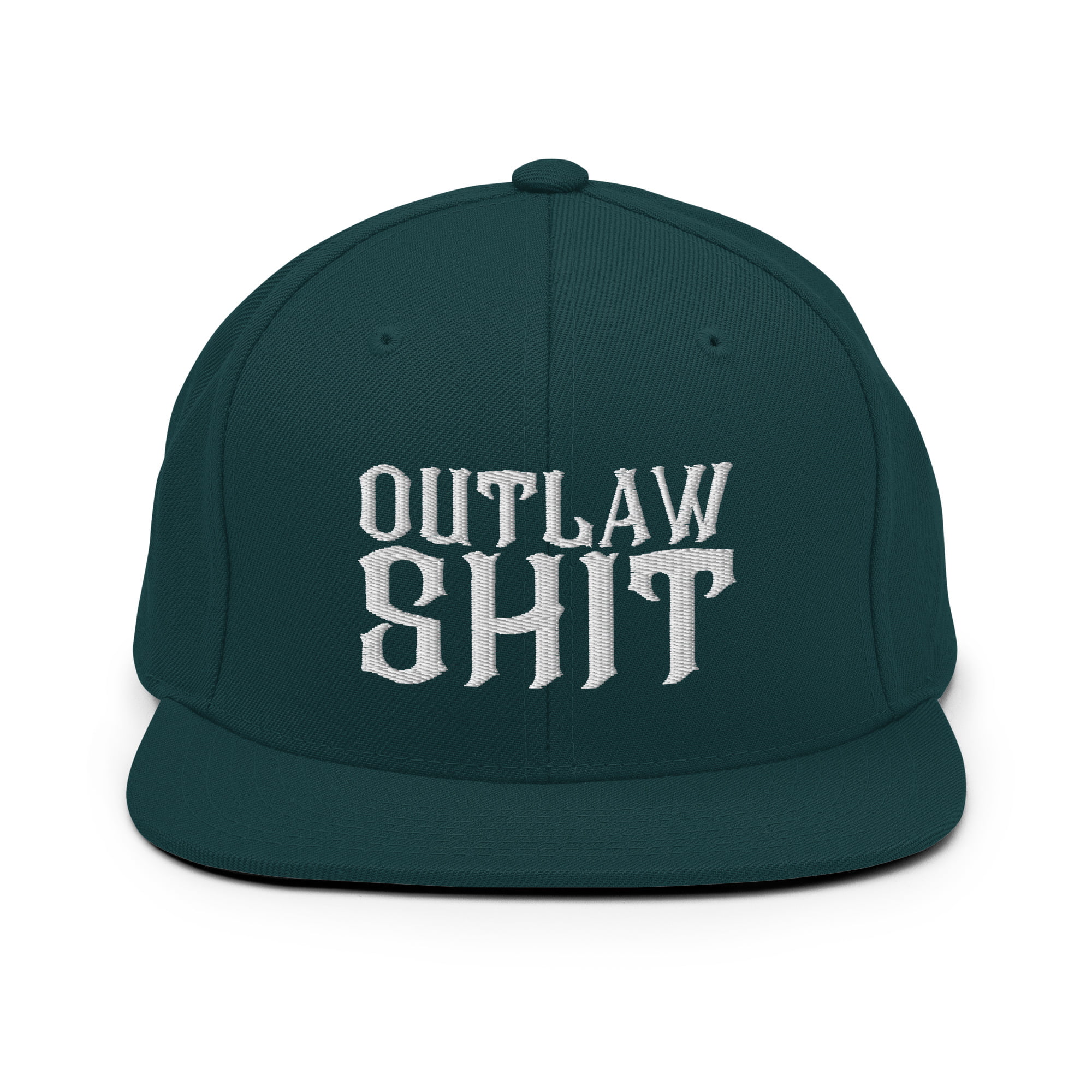 OUTLAW SHIT Snapback Hat (Embroidered) - Image 13