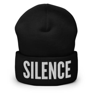 SILENCE Cuffed Beanie (Embroidered)
