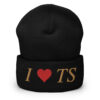 I HEART TS Embroidered Beanie