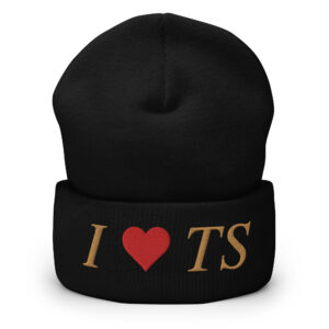 I HEART TS Embroidered Beanie
