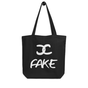 CC FAKE (in white letters) Eco Tote Bag