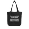 This Bag Contains A Gun A Bomb A Very Large Knife And Loads Of Drugs bag