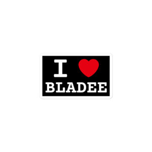 Alternative view of I LOVE BLADEE Black Sticker
