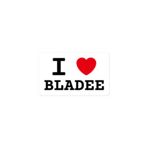 Alternative view of I LOVE BLADEE Sticker
