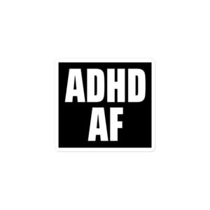 Alternative view of ADHD AF Dizzy Dyl sticker