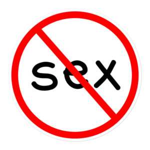 NO SEX sticker