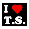 I Love T.S. / I Heart TS / I <3 TS sticker