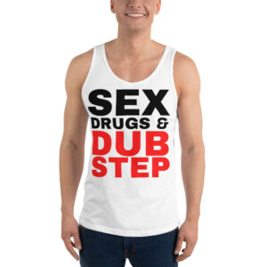 Sex Drugs & Dubstep - Black & Red letters Tank Top
