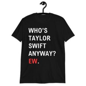 Whos TS Anyway EW Black T-Shirt
