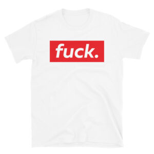 Fuck red box logo T-Shirt