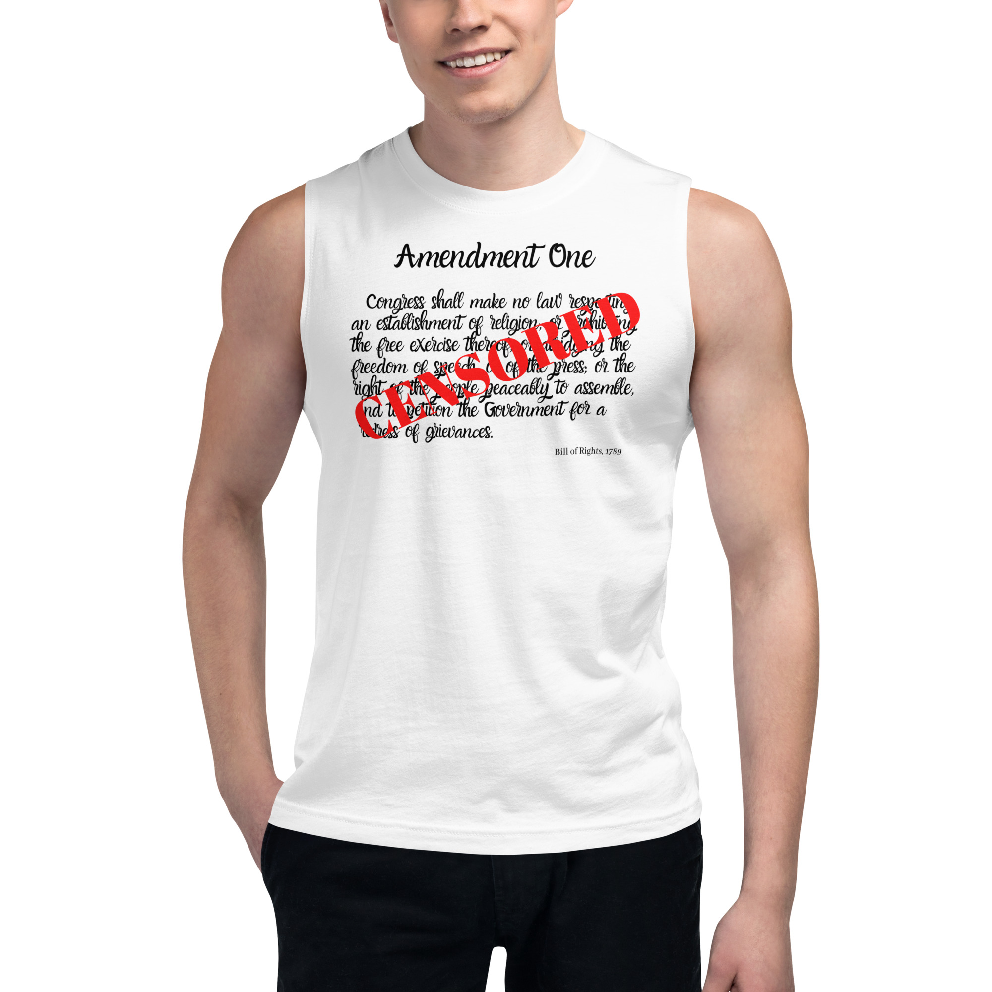 First Amendment Text CENSORED Shirt | Dee Snyder Twisted Sister PMRC