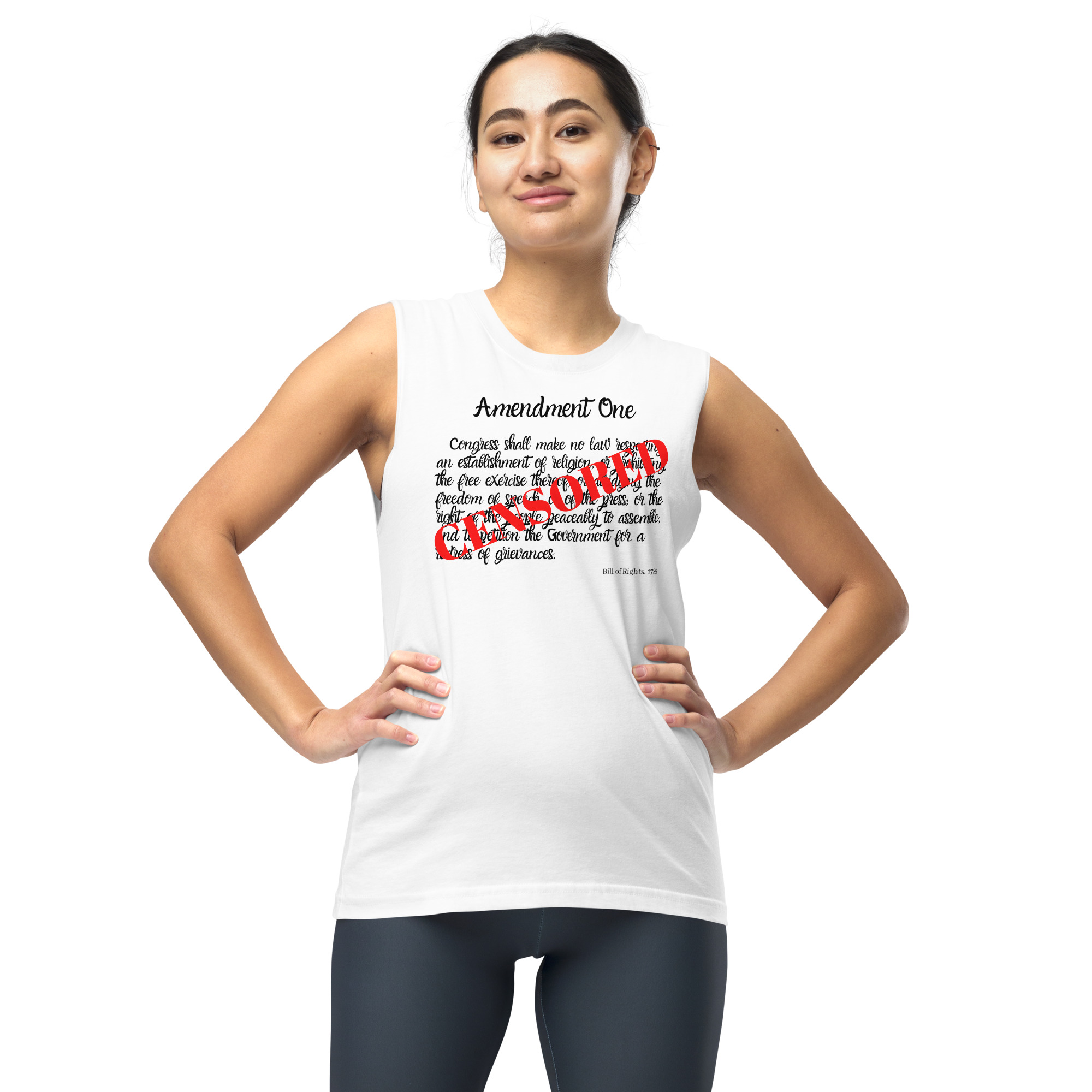 First Amendment Text CENSORED Shirt | Dee Snyder Twisted Sister PMRC - Image 2