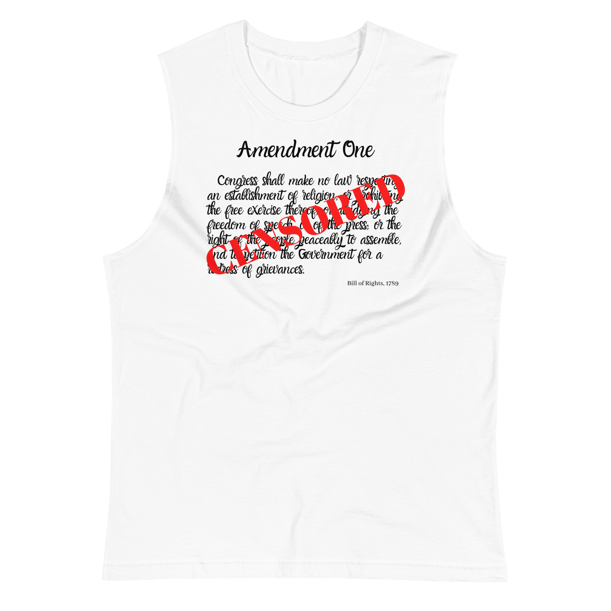 First Amendment Text CENSORED Shirt | Dee Snyder Twisted Sister PMRC - Image 3