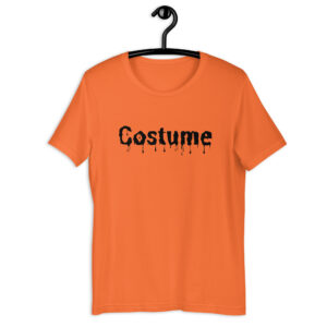 Laziest Halloween Costume Ever orange t-shirt