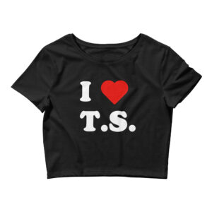 I Heart T.S. / I <3 TS / I Love TS Crop Top