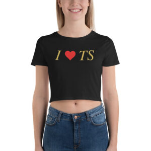 Alternative view of I HEART TS Crop Top