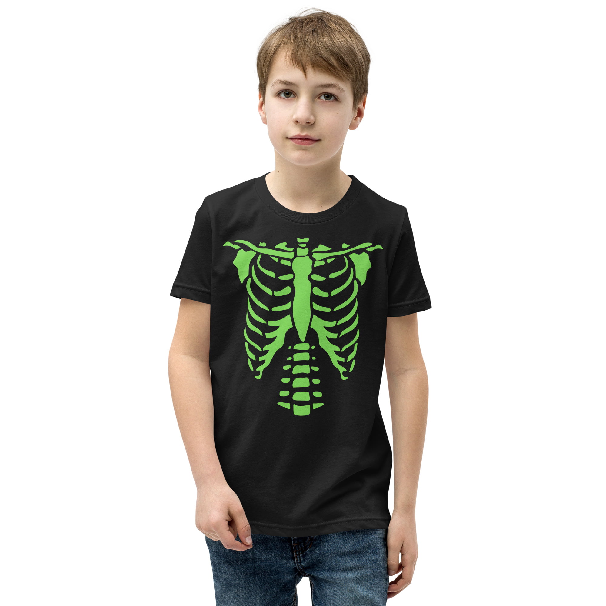 Spinal Tap Green Skeleton Halloween Costume Youth T-Shirt - Image 2