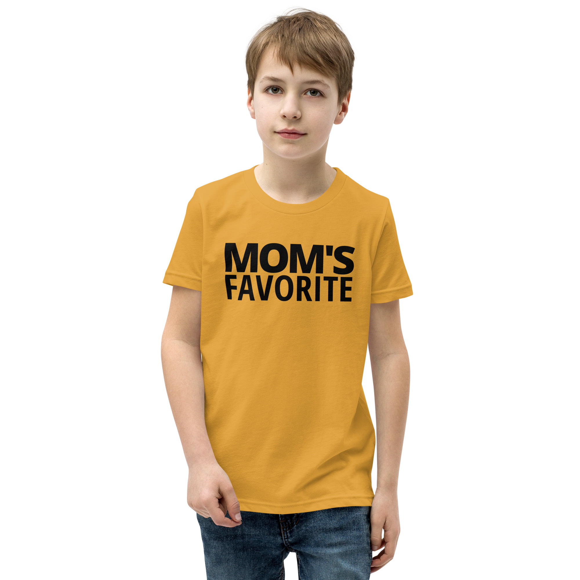 MOM'S FAVORITE (in black letters) Youth T-Shirt - Image 7