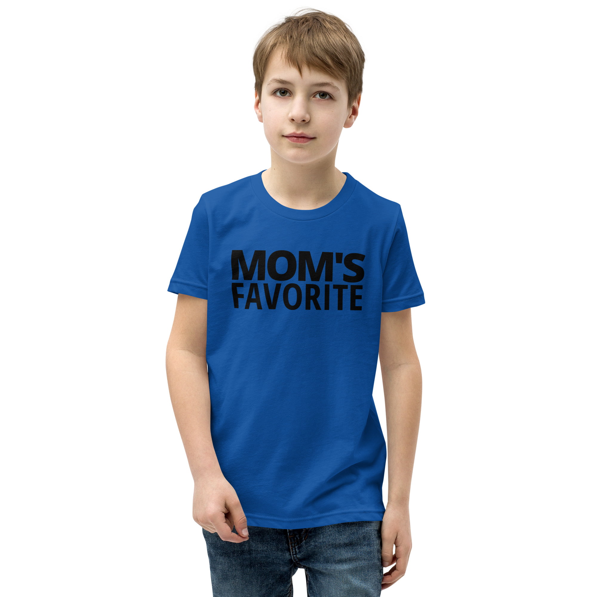 MOM'S FAVORITE (in black letters) Youth T-Shirt - Image 4