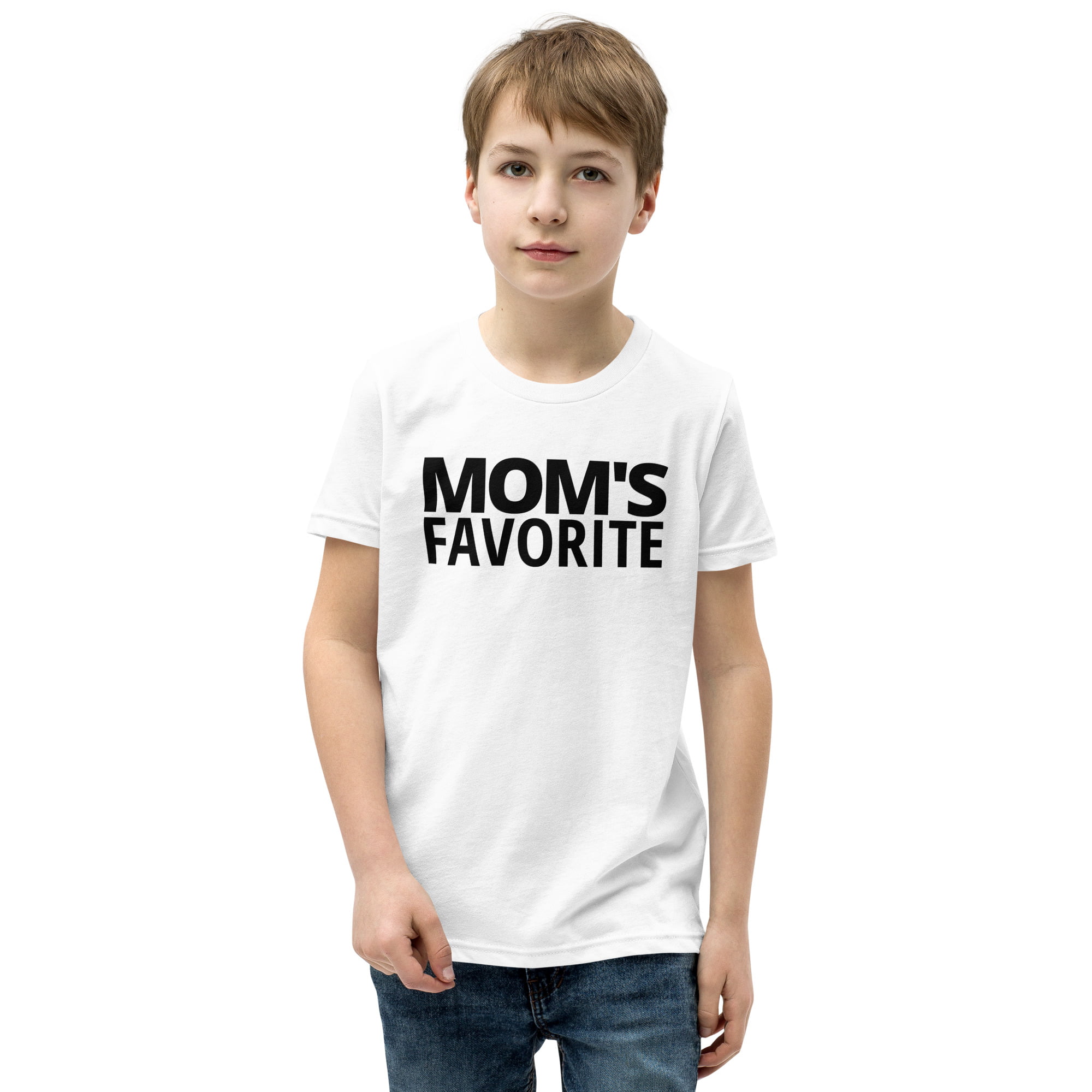 MOM'S FAVORITE (in black letters) Youth T-Shirt - Image 8