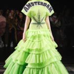 AMSTERDAM Weed Leaf slogan dress Viktor & Rolf high fashion