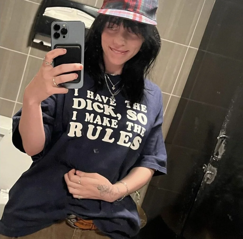 Billie Eilish I Have The Dick So I Make The Rules T Shirt Comfort For  Billie Stans - Hnatee
