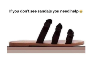 Cocks or Sandals meme