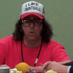 Frank Rossitano Trucker Hat Slogan I LIKE PAINTBALL 30 Rock