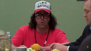 Frank Rossitano Trucker Hat Slogan I LIKE PAINTBALL 30 Rock