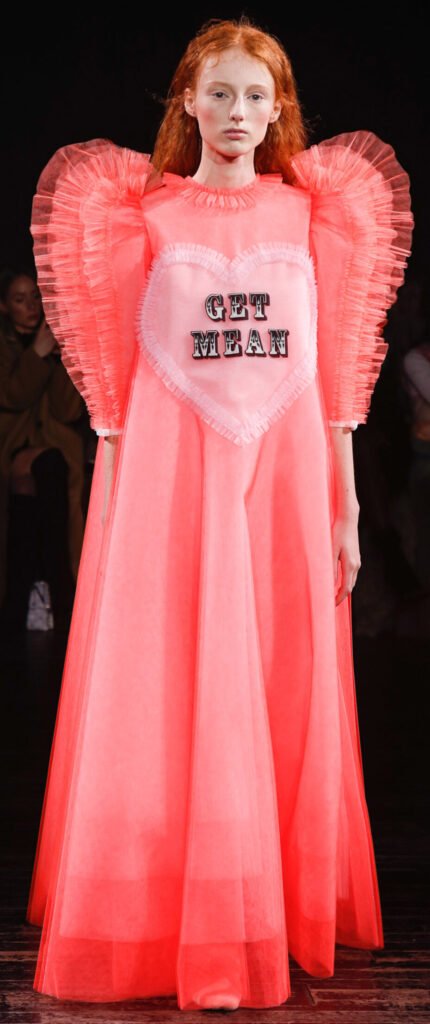 GET MEAN slogan dress Viktor & Rolf