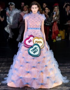 Go Fuck Yourself high fashion gown dress Viktor Rolf