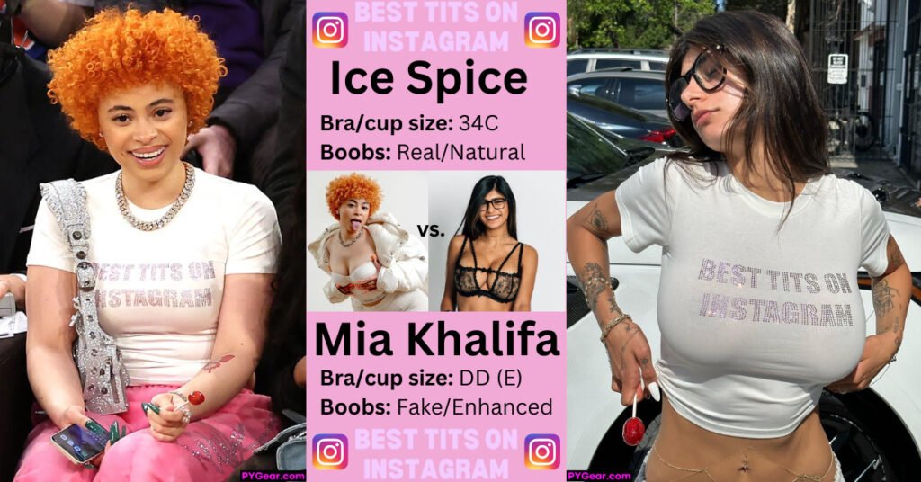 Ice Spice vs Mia Khalifa Best Tits On Instagram. PYGear.com