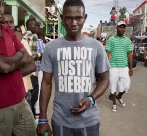 I'm not Justin Bieber shirt meme