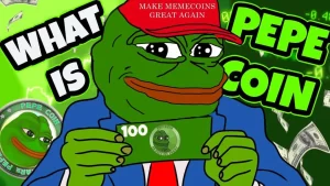 MAKE MEMECOINS GREAT AGAIN hat as worn by Pepe - Pepe Coin