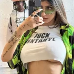 Mia Khalifa Fuck Fentanyl shirt