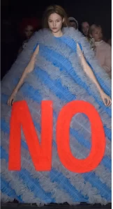 NO slogan High Fashion grown dress