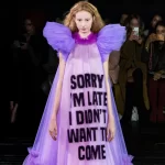 SORRY I'M LATE I DIDN'T WANT TO COME High Fashion dress