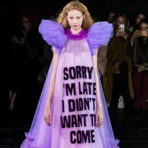 SORRY I'M LATE I DIDN'T WANT TO COME High Fashion dress