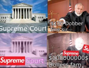 SUPREME Court overpriced fine