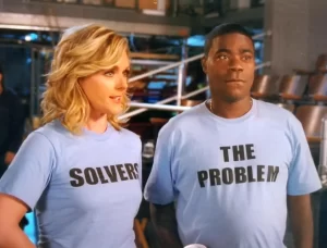 The Problem Solvers couple matching t-shirts