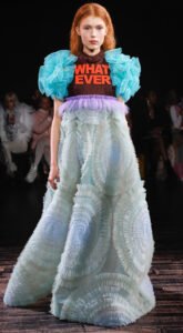 What ever slogan gown dress Viktor & Rolf couture Paris
