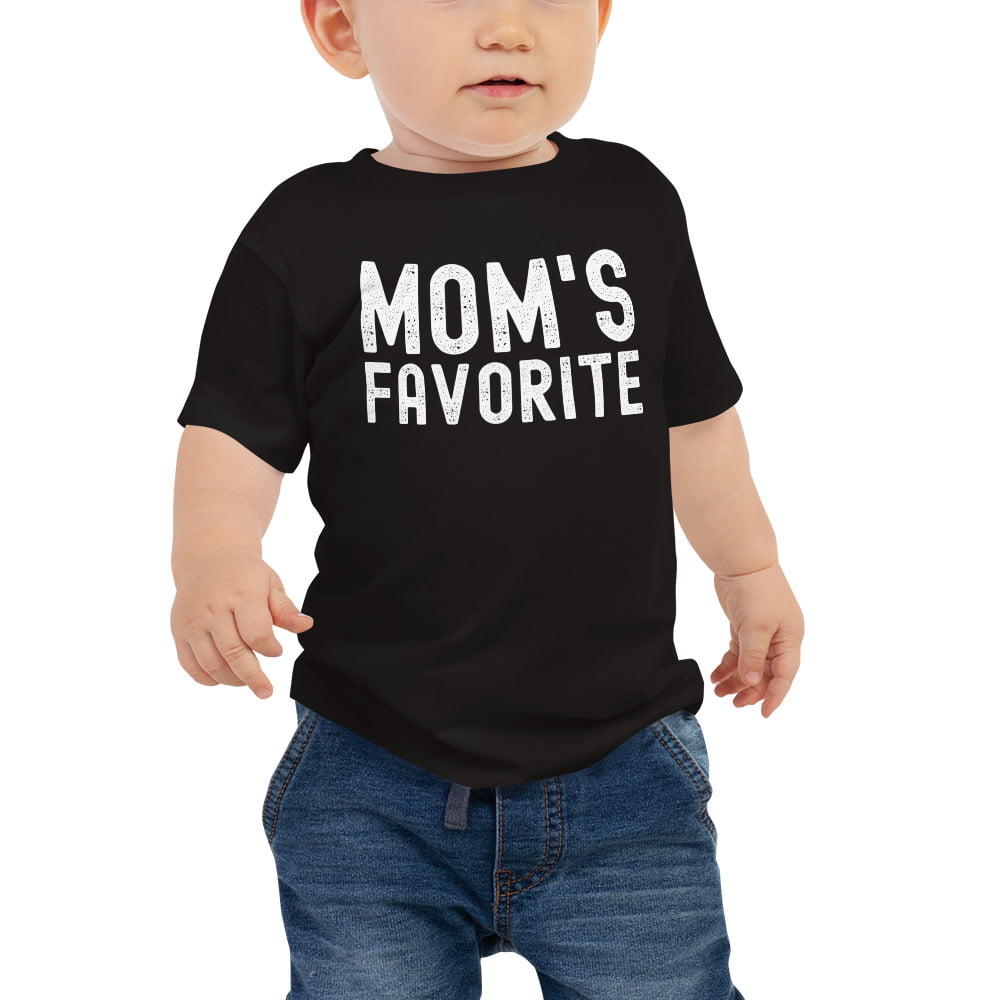 MOM's Favorite (distressed texture) Baby Tee - Image 3