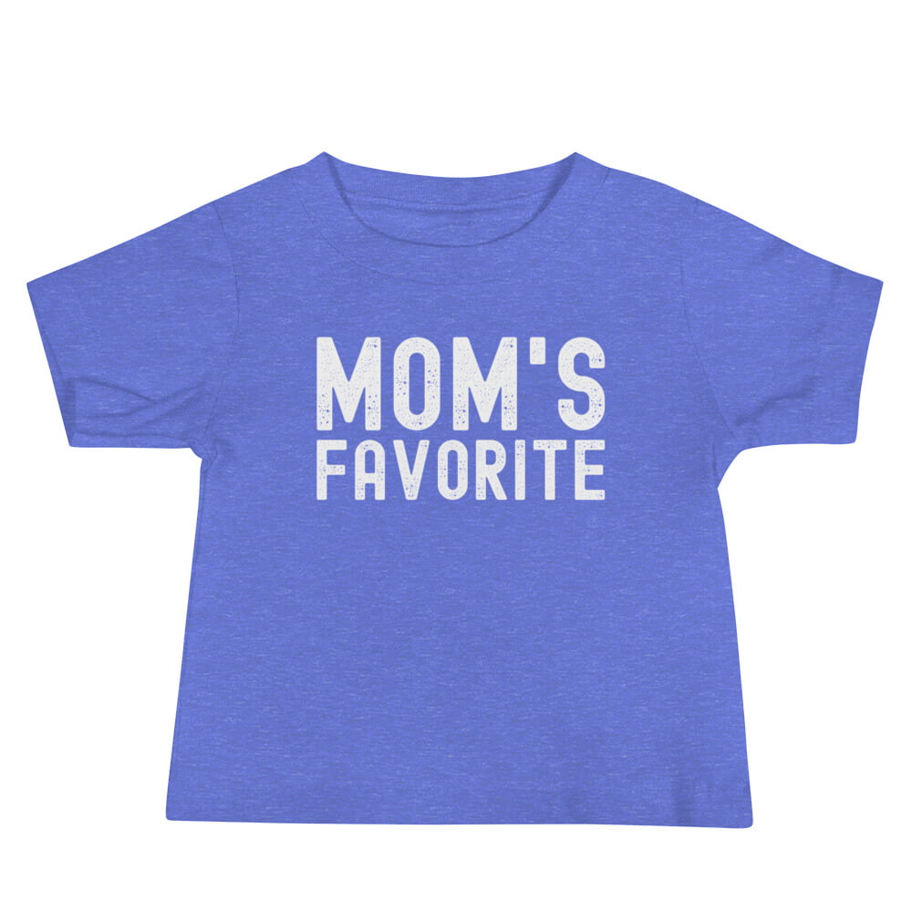 MOM's Favorite (distressed texture) Baby Tee - Image 4