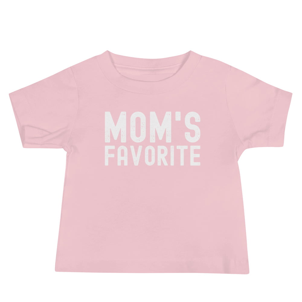 MOM's Favorite (distressed texture) Baby Tee - Image 5