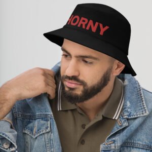 Alternative view of HORNY Bucket Hat