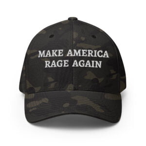 MAKE AMERICA RAGE AGAIN Flexfit Baseball Cap (Embroidered)