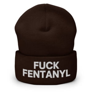 Alternative view of Fuck Fentanyl Beanie (Embroidered)